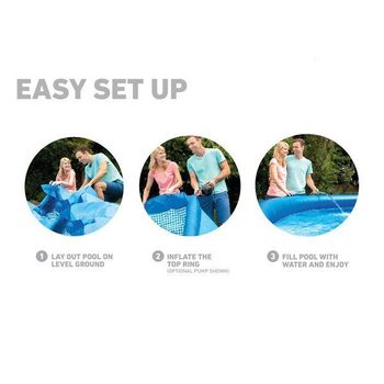 Бассейн EASY SET с фильтрующим насосом 457×84см, 9792Л 