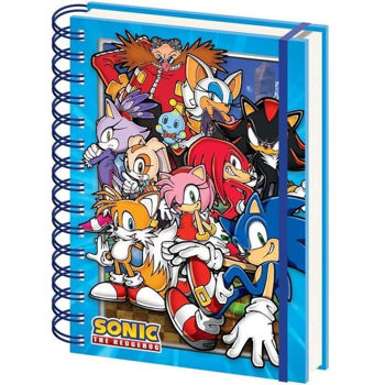 Carnet Pyramid International Sr74295 Sonic The Hedgehog (Green Hill Zone Gang) A5 Wiro Notebook