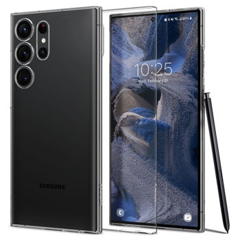 Spigen Samsung S23 Ultra, Airskin, Crystal Clear 