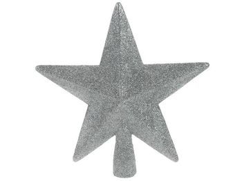 Верхушка елочная "Звезда" 19сm, серебряная 