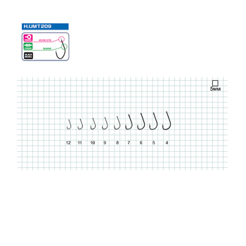 Крючок Hayabusa H.UMT209BN №12(10buc) 