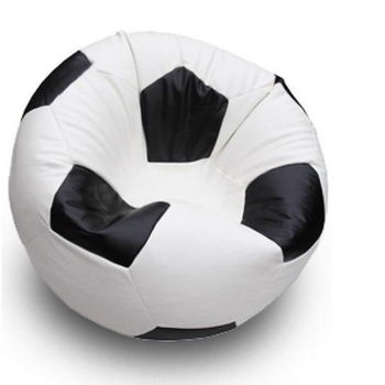 купить Кресло мешок Футбольный Мяч Big, белый/черный в Кишинёве 