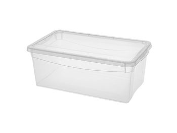 Контейнер с крышкой Econova Cristal 5l, 33X19X12cm, прозрачный 