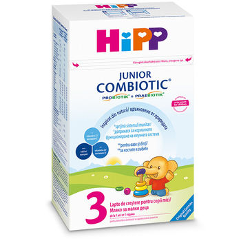 Lapte de creștere Hipp 3 Combiotic Junior (12+ luni), 500g 