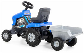 Tractor cu pedale Turbo (albastru) 