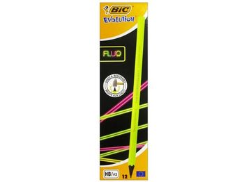 Set creioane simple 12buc BIC FLUO Evolution 