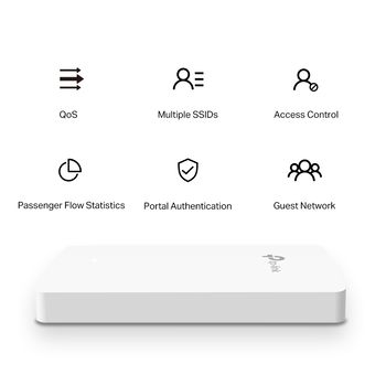 Wi-Fi AC Dual Band Access Point TP-LINK "EAP235-Wall", 1200Mbps, Gbit Ports, MU-MIMO, Omada, PoE 