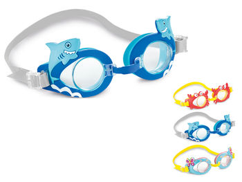 Очки для плавания детские 3-8 лет "Морские животные" 