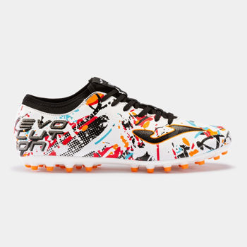 Футбольные бампы JOMA - EVOLUTION 2316 WHITE BLACK ORANGE ARTIFICIAL GRASS 