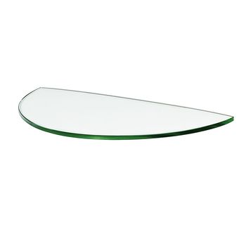 купить Полка Melon Glassart 400x230x8 мм, прозрачное стекло в Кишинёве 
