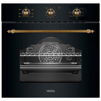 Электрический духовой шкаф Vesta BO60MCE/RBL, черный 
