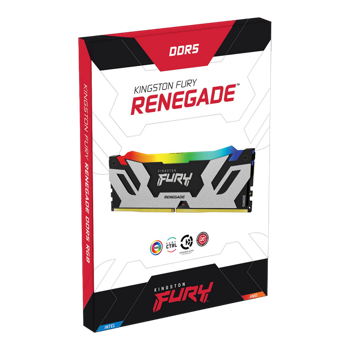 96GB DDR5-6000MHz  Kingston FURY Renegade RGB (Kit of 2x48GB) (KF560C32RSAK2-96), CL32-38, 1.35V 