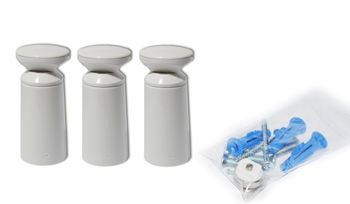 купить Комплект из 3 креплений для полотенцесушителя (белый)  RADIVA в Кишинёве 
