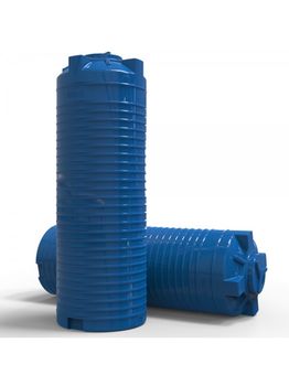 cumpără Rezervor apa 1000 L vertical, oval (albastru) cu stut D. 1/2" 77x225 cm (1,73 m³) în Chișinău 