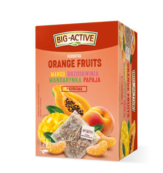 Ceai Big-Active  Fruit tea Orange Fruits  20 plicuri 