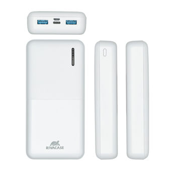 Power Bank Rivacase 20000 mAh QC 3.0/PD, VA2572, White 