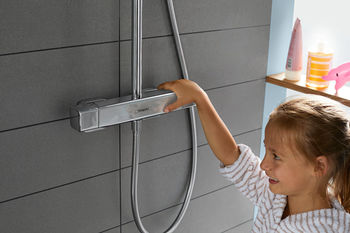 Sistema de  dushansgrohe Croma E Showerpipe 280 1jet cu termostat 