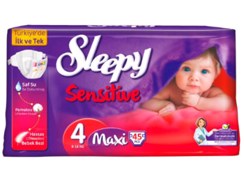 купить Sleepy Подгузники для детей Sensitive 4, 7-14кг, 45 шт. в Кишинёве 