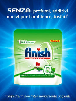 Finish 0% capsule fără fosfați, 22 buc. 