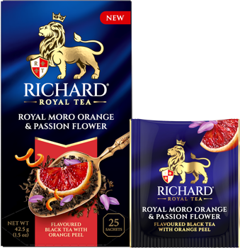 Чай Richard "Royal Moro orange & Passion flower" черный ароматизированный 25 сашетов 