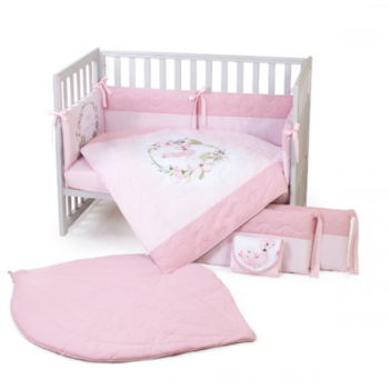 купить Veres Комплект для кроватки Flamingo Pink, 6 штк в Кишинёве 