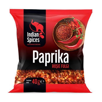 Paprika roșie, fulgi, 40g 