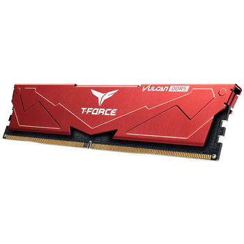 Оперативная память 32GB DDR5 Team T-Force Vulcan Red (FLRD532G6000HC38A01) PC5-48000 6000MHz CL38-38-37, Retail (memorie/память)
