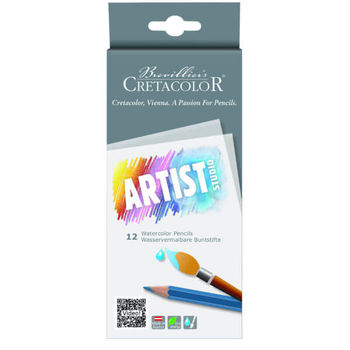 Набор цветных акварельных карандашей, 12 цв, Artist Studio Cretacolor 