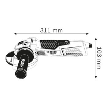 Угловая шлифовальная машина Bosch GWS 17-125 CIE 125 мм 