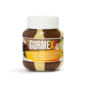 Crema de alune cu cacao si banan Gurmex 350g 