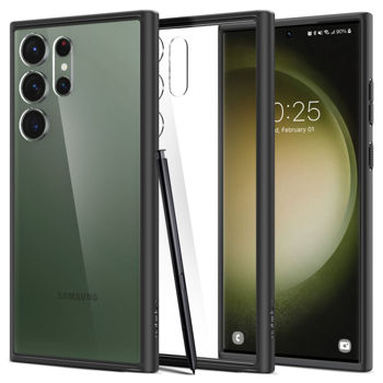 Spigen Samsung S23 Ultra, Ultra Hybrid, Matte Black 