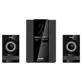 Speakers SVEN "MS-1821" Bluetooth, FM, USB/SD, Display, RC, Black, 44w / 20w + 2x12w / 2.1 