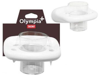 Стакан для зубных щеток настенный Tatay Olympia 16cm 