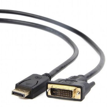 Cable  DP to DVI 1.0m, Cablexpert, "CC-DPM-DVIM-1M", Black 
