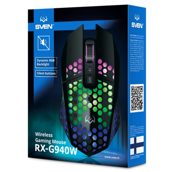 Wireless Gaming Mouse SVEN RX-G940W, Negru 