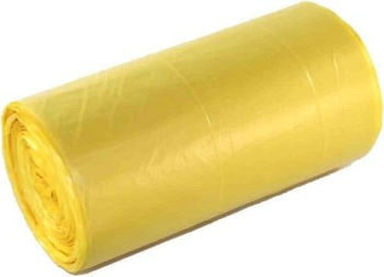 купить Пакет для мусора Vortex 70*110см, 120л, 10шт, желтый в Кишинёве 