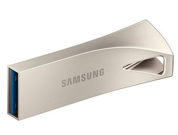 32GB USB Flash Drive Samsung BAR Plus MUF-32BE3/APC, Read 200MB/s, Champagne Silver Metal Body, USB 3.1, waterproof, shock-proof, temperature-proof, magnet-proof, and X-ray-proof, (memorie portabila Flash USB/внешний накопитель флеш память USB)