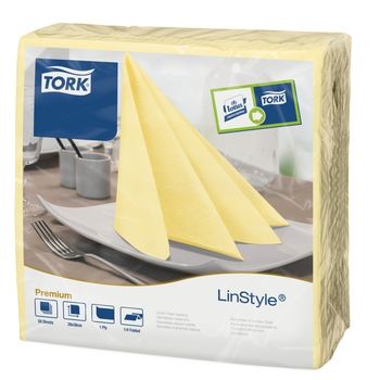 Tork Linstyle обеденные салфетки, 1сл, 39x39  Champagne 