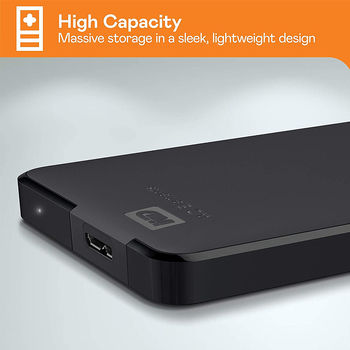 2.5" 5TB External HDD WD Elements Portable WDBU6Y0050BBK-WESN, Black, USB 3.0, (hard disk extern HDD/внешний жесткий диск HDD)