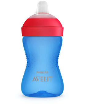 SCF802/01  Philips Avent  Cană cu tetină moale, rezistentă la mușcături, 300 ml, băiat 