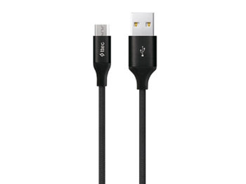 ttec Cable USB to Micro USB 2.4A (1.2m) Alumi, Black 