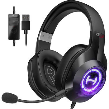 Edifier G2II Black / Gaming On-ear headphones with microphone, 7.1 Virtual Surround Sound, Dynamic RGB light effects, Dynamic driver 50 mm, Frequency response 20 Hz-20 kHz, USB