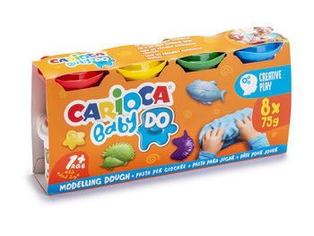 Набор для лепки Carioca Baby Dough 8X75gr 