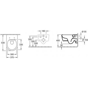 Унитаз подвесной Villeroy&Boch Avento Soul DirectFlusch c крышкой Slim Soft Close 