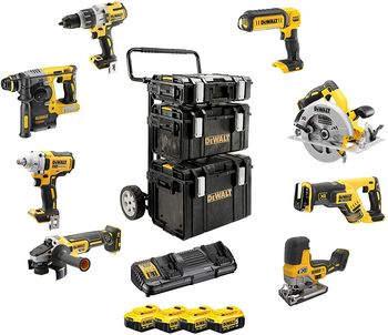 купить НАБОР АККУМУЛЯТОРНОГО ИНСТРУМЕНТА DEWALT DCK856P4 (DCH273+DCG405+DCD996+DCF894+DCS570+DCS355+DCL050+DCS367) в Кишинёве 