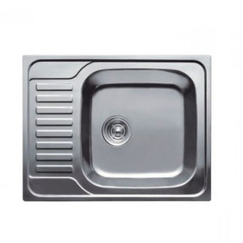 cumpără Chiuveta de bucatarie inox 0,6 mm (decor) 58/48 cm dreapta 5848 R în Chișinău 