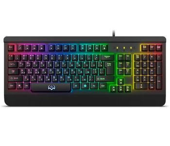 Gaming Keyboard SVEN KB-G9450, 3 colors backlight, Metal plate, WinLock, 12 Fn keys, Black, USB 