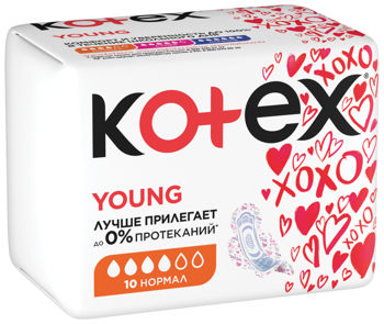 Absorbante zile critice Kotex Young Normal, 10 buc 