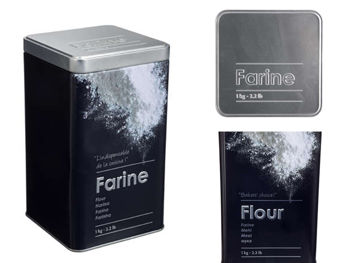Recipient metalic Five 10.7X10.7X18.4cm "Faine" 