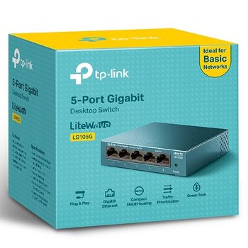 .5-port 10/100/1000Mbps Switch TP-LINK "LS105G", steel case 